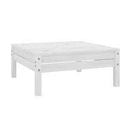 vidaXL 4 Piece Patio Lounge Set Solid Wood Pine White