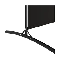vidaXL 3-Panel Room Divider Black 206.7"x70.9" Fabric