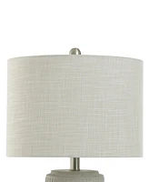 StyleCraft Home Collection 21" Metal Joni Ceramic Table Lamp