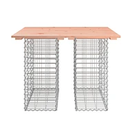 vidaXL Patio Bench Gabion Design 39.4"x40.2"x28.3" Solid Wood Douglas