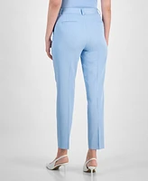 Tahari Asl Women's Mid Rise Pinstripe Classic Pants