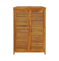vidaXL Patio Storage Box 27.6"x34.3"x40.9" Solid Wood Acacia