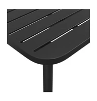 vidaXL Patio Table Anthracite 78.7"x39.4"x28" Steel