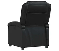 Massage Recliner Chair Black Faux Leather