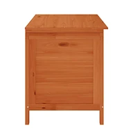 vidaXL Patio Storage Box 39"x19.5"x23" Solid Wood Fir