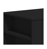 vidaXL Coffee Table Black 40.2"x21.7"x16.5" Engineered Wood