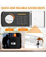 Digital Depository Safe Made of Carbon Steel Electronic Code Lock Depository Safe with Deposit Slot Depository Box for Home Hotel Restaurant and Offic