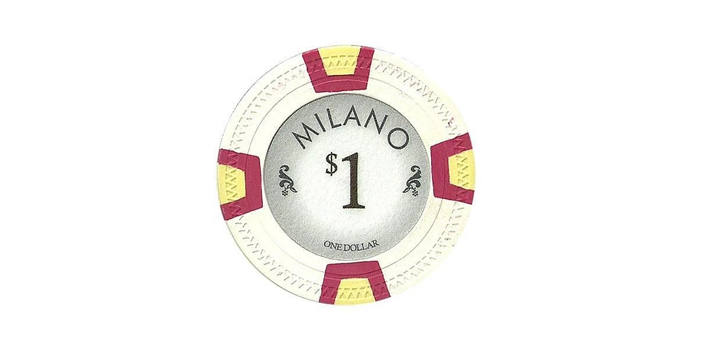 Slickblue Real Clay Poker Chips (25-Pack) – Authentic Casino-Style Chips for Home Games and Tournaments