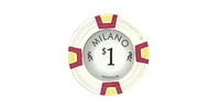Slickblue Real Clay Poker Chips (25-Pack) – Authentic Casino-Style Chips for Home Games and Tournaments