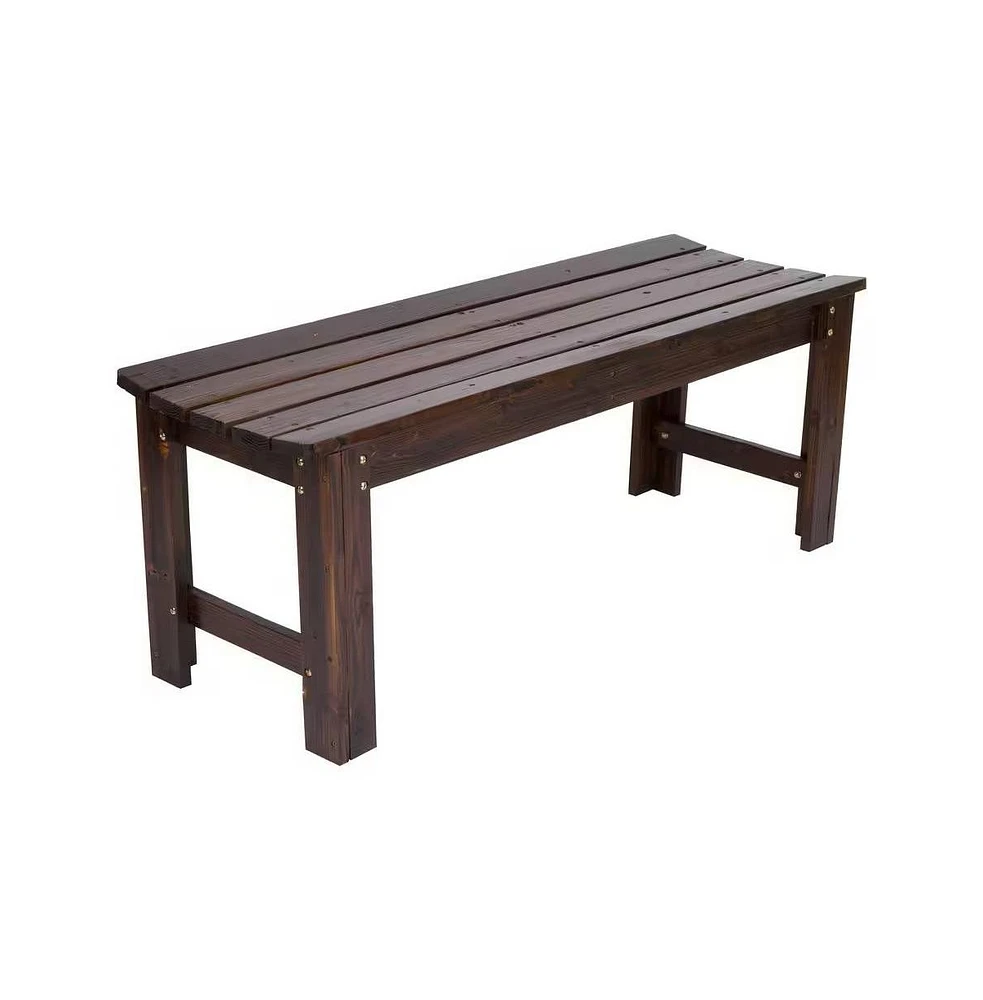 Slickblue Outdoor Patio Cedar Wood Backless Garden Bench for Stylish and Durable Seating