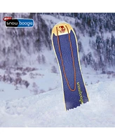 Wham-o 42" Wooden Kids Snowboard, Single Rider Woody Snowboard with Heavy-Duty Tow Leash