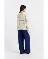 Chinti & Parker La Mer Hand Embroidered Wool Cashmere Sweater