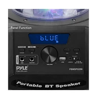 Pyle Portable Bluetooth Speaker & Karaoke System, 800W Output, Led Party Lights, Rechargeable Battery