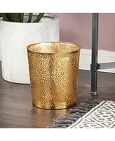 Slickblue 1.3 Gallon Round Perforated Copper Metal Waste Basket Trash Can