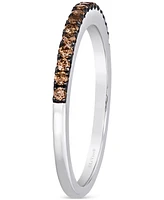 Le Vian Chocolatier Chocolate Diamonds (1/4 ct. t.w.) Band Ring in 14k Vanilla Gold