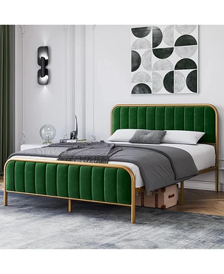 gaomon Bed Frame with Headboard Heavy Duty Sturdy Metal Platform Bed