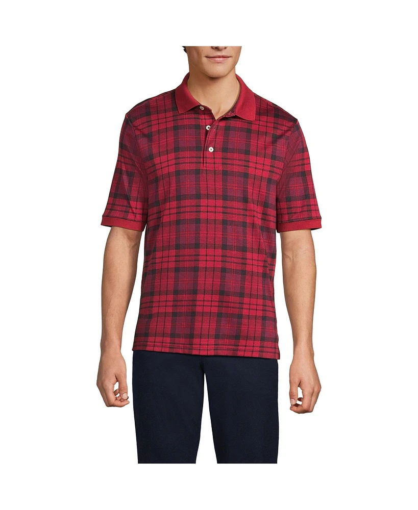 Lands' End Men's Tall Short Sleeve Cotton Supima Polo Shirt