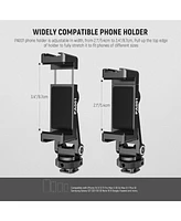 Neewer Metal Phone Tripod Mount with Cold Shoe Mounts, Freely Adjustable Joints Universal Phone Holder Compatible with iPhone 15 Pro Max Samsung Galax