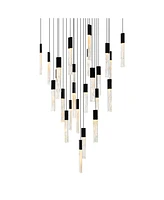 Cwi Lighting 16" Metal Greta Integrated Led Chandelier