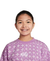 Nike Big Girls Sportswear Club Fleece Oversized Crewneck Sweatshirt