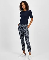 Tommy Hilfiger Women's Rope-Print Hampton Chino Pants