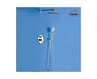 Casainc Rainfall Complete Shower System with 5-Setting Handheld and Rough Valve