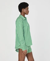 French Connection Women's Alexis Cotton Angled-Yoke Shirt