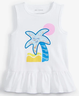 Epic Threads Toddler Girl Palm Ruffle Tank Top, Exclusively at Macy's