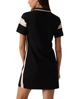 Guess Women's Suzanne Chevron-Striped Polo Dress