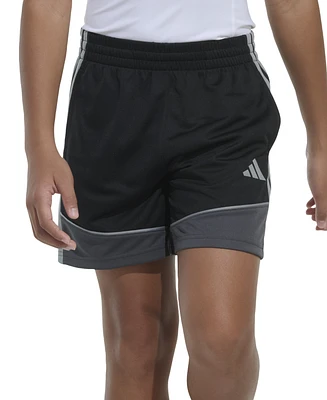 adidas Big Boys Elastic-Waistband Colorblocked Shorts