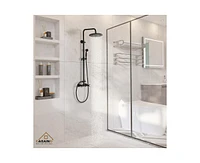 Casainc Pressure Balanced Complete Shower System with Clawfoot Control Handle and Rough-in Valve
