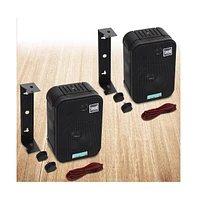 Pyle 5.25" Indoor/Outdoor Waterproof Speakers - 400W Max Power, Bass Reflex Vent, Marine Grade Construction