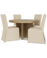 5pc Dining Set (Davie Round Table & 4 Estby Chairs)