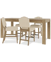 5pc Counter Height Dining Set (Davie Rectangular Table & 4 Jesilyn Stools)
