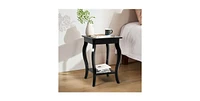 Slickblue Stylish Nightstand End Table Wood Finish - Set of 2