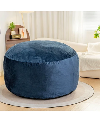 Giant Memory Foam Bean Bag Chair, Comfortable Furniture for Living Room, Bedroom-The Pop Home