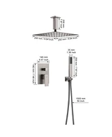 Casainc Complete Shower System with Rough-in Valve