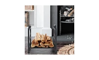 Slickblue Single Layer Firewood Holder with Unique Animal Pattern Stylish Log Storage Solution