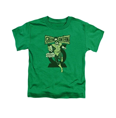 Green Lantern Toddler Girls Baby-Girls Retro Oath Short Sleeve Juvenile Tee / T-Shirt