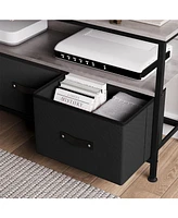gaomon TrailBlaze Dresser Tv Stand for Bedroom, 47.2" Tv Console with 3 Drawers Entertainment Center with Open Shelf Modern Television Table Center Me