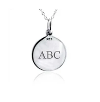 Bling Jewelry Spiritual Christian Eternal Circle Cross Pendant Necklace in Sterling Silver