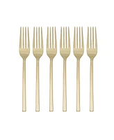 Oneida Allay Champagne Set of 6 Everyday Flatware Dinner Forks