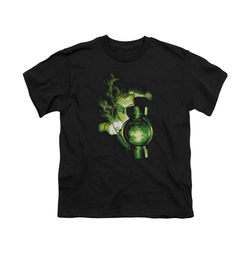 Green Lantern Boys Light Short Sleeve Juvenile Tee / T-Shirt