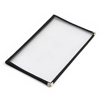 WeChef 40 Pack Menu Covers 8.5"x14" 8 Views Book Style Cafe Restaurant Black