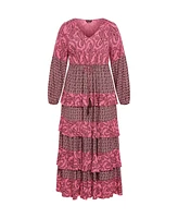 City Chic Plus Dreamweaver Maxi Dress
