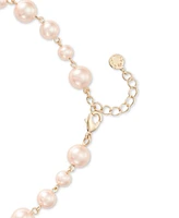 Charter Club Gold-Tone Pink Imitation Pearl Long Necklace, 42" + 2" extender, Exclusively at Macy's