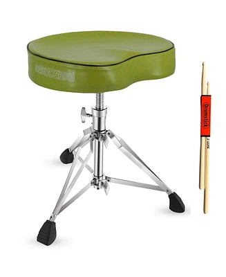 5 Core Drum Throne Padded Guitar Stool Saddle Drummer Seat for Adults & Kids
