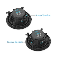 Pyle 8" In-Wall/In-Ceiling 2-Way Full Range Stereo Speakers with Magnetic Grill (600W Max)
