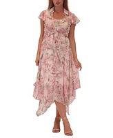 Robbie Bee Women's 2-Pc. Floral-Print Jacket & Dress Set