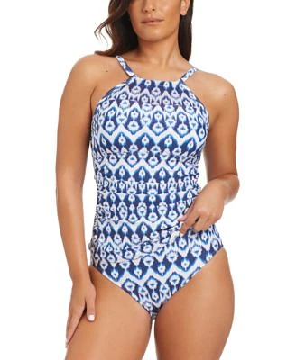 Beyond Control Fine Ikat Tankini Top Matching Bottom